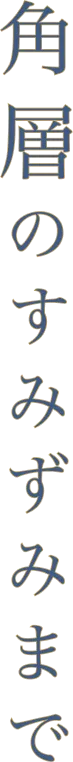 角層のすみずみまで